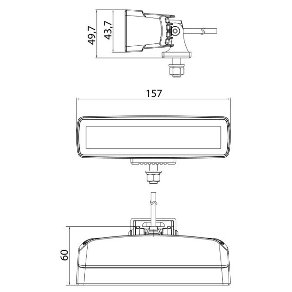 LED Rückfahrscheinwerfer ECE R23 + Warnleuchte ECE R65
